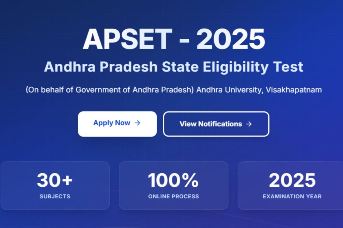 APSET 2025: Application Process Opens January 9, Exam Scheduled for March