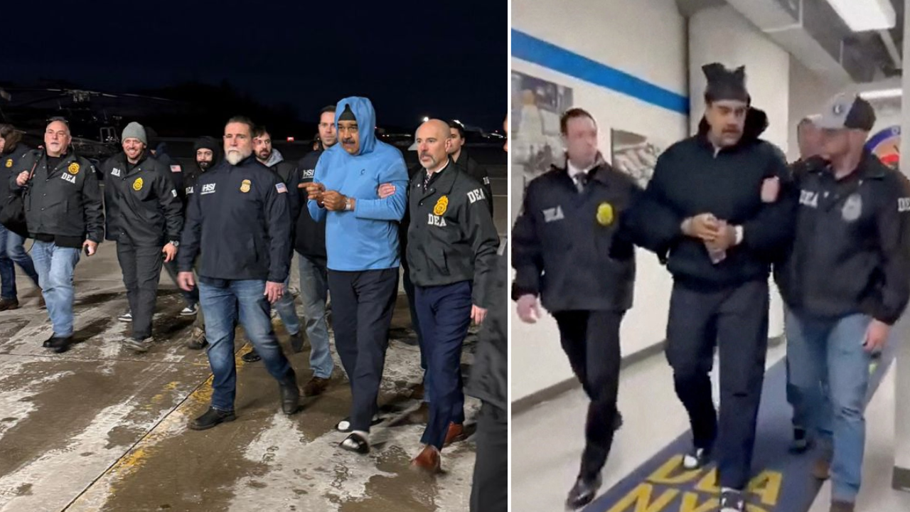 'Perp-Walk' Caught on Camera: Maduro in US Custody Sparks DEA Celebration